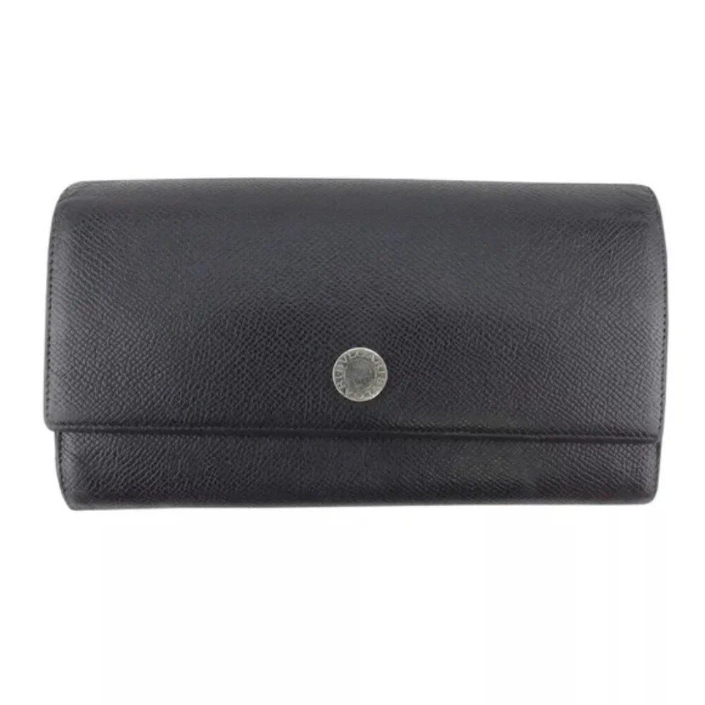 BVLGARI Classico Leather Long Wallet - Pristine Preloved Condition